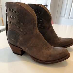 Studded Fringe Booties